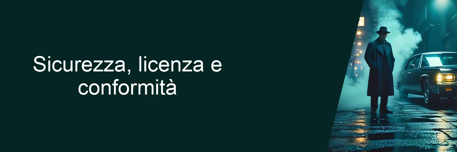 Sicurezza, licenza e conformità